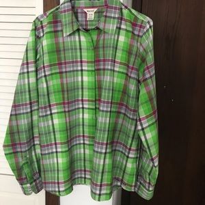 Marmot Women’s button down flannel. XL.